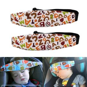 Baby Head Support for Car Seat-Head Band Strap Headrest, Stroller Carseat Sleeping Baby Carseat Head Support for Toddler Kids Children Child Infant Baby Interior Accessories for Car, Pink, 8*30cm