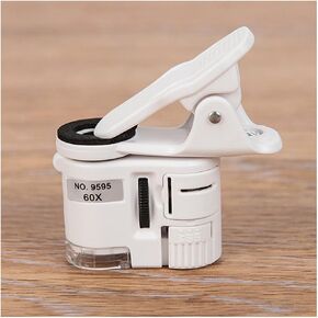 Microscope 60X Clip Pocket Microscope, with Cell Phone Clip