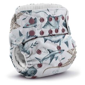 Kanga Care Rumparooz G3 Stay Dry Cloth Diaper Reusable One Size Pocket Diaper Patented Inner Double Gusset 2 pcs Microfiber Insert Soaker (6-55+ lbs) - Novela