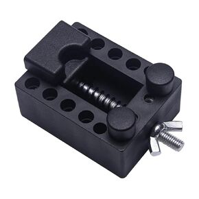 Black Square Round Watch Case Holder Dial Cover Fixed Seat Watch Repair Tool Spiral Bracket Watch Base Stand Watchmaker Tool(Black B)