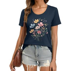 Graphic Tees for Women Scrubs Corset Top Gym Clothes Woman Travel Outfits Women's Blouses Short Sleeve Blouses