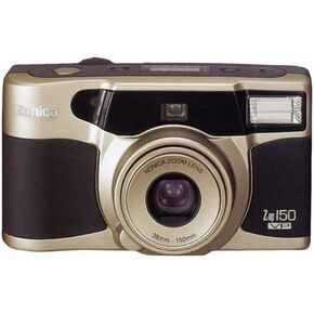 Minolta 35MM Point and Shoot Film Camera Z-UP 150 VP with Built-In Flash and Multi Shooting Modes