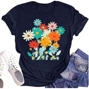 Graphic Tees for Women Tops Trendy Blouses Cute Western Outfit Clothes Tunic Workout Tops Work Outfits for Women