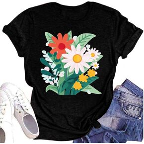 Women's Clothing Graphic Tees for Women Womens Fashion Tops Trendy Western Outfit Scrub Work Shirts Outfits for