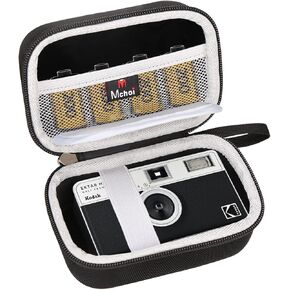Mchoi Hard Travel Case Suitable for KODAK EKTAR H35 H35N Half Frame Film Camera, Digital Camera Organizer Holders for Kodak Ultra F9 M35 M38 Paper Shoot Camera, 35mm Film Rolls, Case Only (Black)