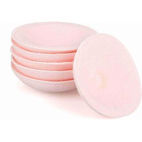 GLOGLOW 6pcs Reusable Nursing Pads, Washable Breast Pads Soft Cotton Breast Pads Washable Reusable Leak Proof Pads for Breastfeeding