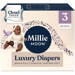 Millie~Moon Luxury Diapers ~ (Size-3 and Count-88)