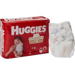 Kimberly Clark 52238 - Diaper Huggies NWBRN ، 24 Count ، واقي سلس للجنسين