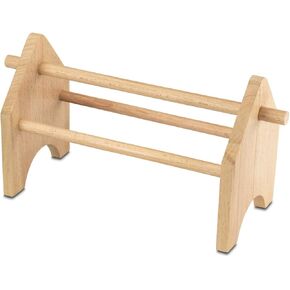 The Beadsmith Wooden Plier Stand - Bench Top Organizer for Jewelers, Holds 10 Pliers, Durable Wood Construction, Jewelry Making Tool Storage Rack