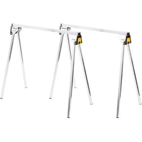 STANLEY STST81337-1 Essential Metal Sawhorses (Twin Pack), Multi-Coloured