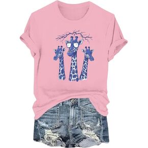 Womens Summer Tops Graphic Tees Workout Cute for Women Women's Clothing Golf Shirts Casual Outfits Cotton Shirts in Kuwait