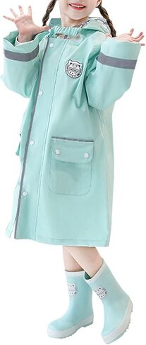 Kids Raincoats Water-Proof Rainsuit 3D Cartoo𝓷 Rain Jacket Toddler Rainwear Poncho for Girls Boys in Saudi Arabia