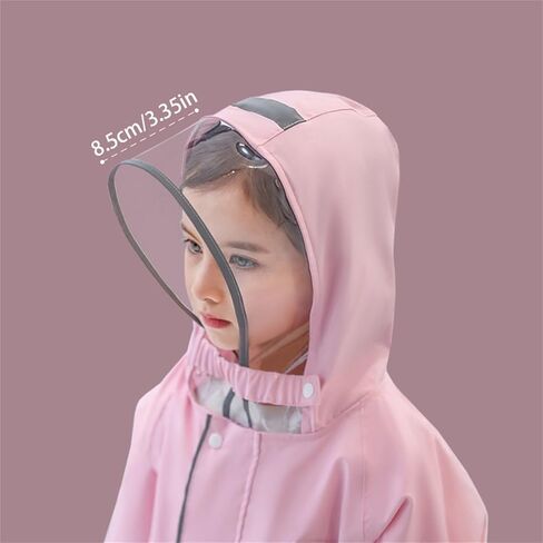 Kids Raincoats Water-Proof Rainsuit 3D Cartoo𝓷 Rain Jacket Toddler Rainwear Poncho for Girls Boys in Saudi Arabia