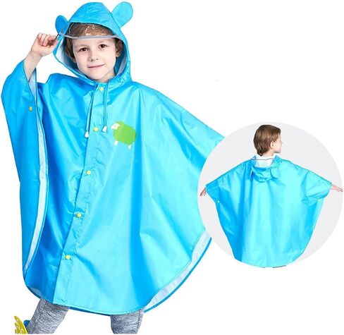 Kids Raincoat Boys Girls Toddler Rain Poncho Water-proof Rain Jacket Children Cartoo𝓷 Rainwear in Saudi Arabia