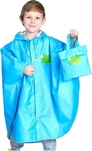 Kids Raincoat Boys Girls Toddler Rain Poncho Water-proof Rain Jacket Children Cartoo𝓷 Rainwear in Saudi Arabia