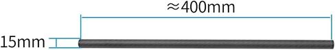 BGNing D15mm Rod Rail, Carbon Fiber Photography Rods for DSLR SLR Cameras Camcorder Photo Studio Accessories (D15mm*L250mm) in Saudi Arabia