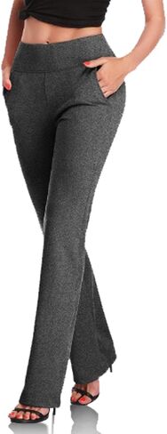 Dress Pants Women,High Waist Stretchy Trousers Pull on Office Slacks Bottoms in Saudi Arabia