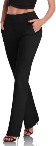 Dress Pants Women,High Waist Stretchy Trousers Pull on Office Slacks Bottoms in Saudi Arabia