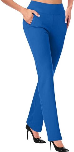 Dress Pants Women,High Waist Stretchy Trousers Pull on Office Slacks Bottoms in Saudi Arabia