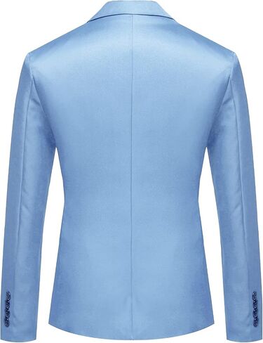 Men's One Button Lightweight Blazer Casual Slim Fit Business Daily Jacket Classic Solid Skinny Party Sports Coat in Saudi Arabia