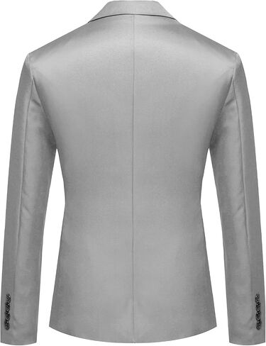 Men's One Button Lightweight Blazer Casual Slim Fit Business Daily Jacket Classic Solid Skinny Party Sports Coat in Saudi Arabia