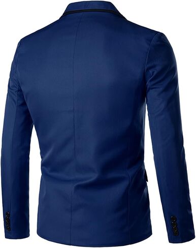 Men's One Button Casual Blazer Lightweight Slim Fit Business Daily Jacket Notched Lapel Party Dinner Sports Coat in Saudi Arabia
