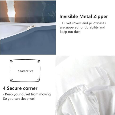 3pcs Military Raptor Fighter Jet Davet Cover Cover California King Bedding Sets ، Grayish Blue Soft Sevel Cover ، اثنين in Kuwait