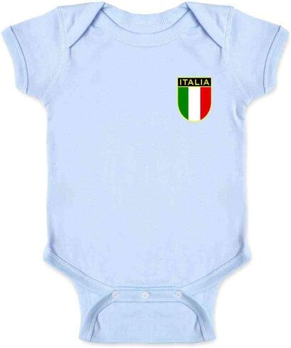 Pop Threads Italy Soccer Retro National Team Infant Baby Boy Girl Bodysuit in Saudi Arabia