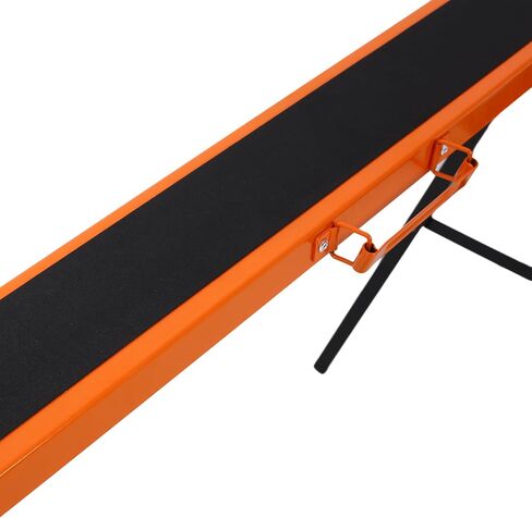 Saw Horses 2 Pack, Folding Sawhorse Heavy Duty Steel Sawhorse Portable Sawhorse Workbench with Fast Open Legs and Convenient Handle for Garage, Workshop, Fully Assembled (Orange) in Kuwait