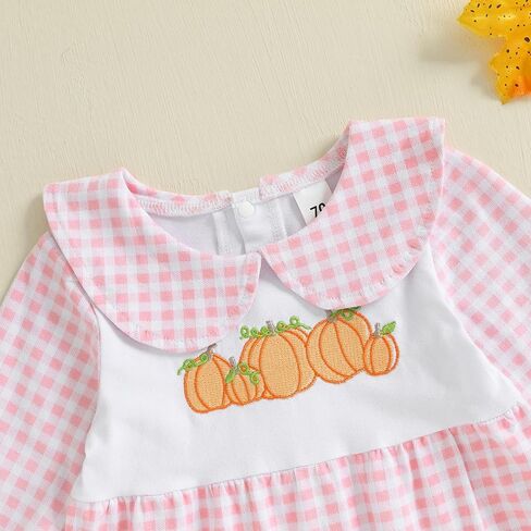 Kuriozud My First Halloween Baby Girl Boy Outfit Newborn Pumpkin Jumpsuit Romper Halloween Footie Pajamas Coming Home Outfit in Kuwait