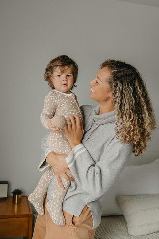 Blitz Copper Pearl Zip-Up Footie Baby Pajamas: Ultra-Soft Boys & Girls Pajamas, Premium Knit Fabric in Stylish Prints, Tag-Free with Two-Way Zipper, Newborn to 24 Months in Saudi Arabia