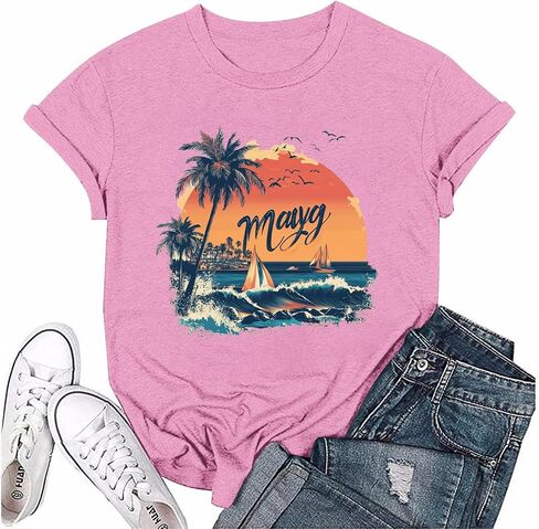 المحملات الرسومية للنساء Y2K Tops Country Concert Summer 2025 Corset Top Womens Hawaiian Derts in Kuwait