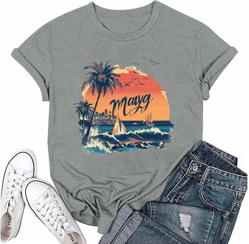 المحملات الرسومية للنساء Y2K Tops Country Concert Summer 2025 Corset Top Womens Hawaiian Derts in Kuwait