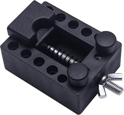 Watch Case Holder Dial Cover Fixed Seat Watch Repair Tool Spiral Bracket Square Round Watch Case Base Stand(Black D) in Saudi Arabia