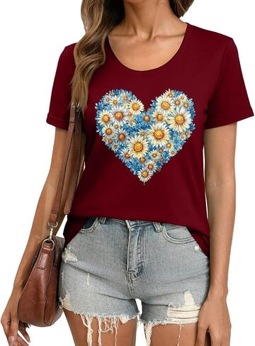 Graphic Tees for Women Scrubs Corset Top Gym Clothes Woman Travel Outfits Women's Blouses Short Sleeve Blouses in Saudi Arabia