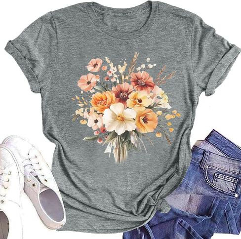 Graphic Tees for Women Scrubs Corset Top Gym Clothes Woman Travel Outfits Women's Blouses Short Sleeve Blouses in Kuwait