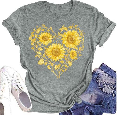 Graphic Tees for Women Tops Trendy Blouses Cute Western Outfit Clothes Tunic Workout Tops Work Outfits for Women in Saudi Arabia
