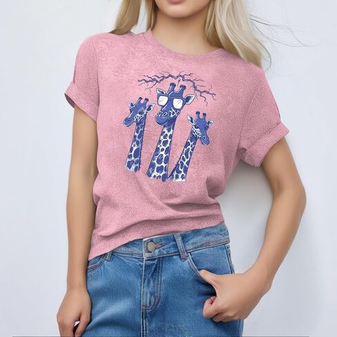 Womens Summer Tops Graphic Tees Workout Cute for Women Women's Clothing Golf Shirts Casual Outfits Cotton Shirts in Kuwait