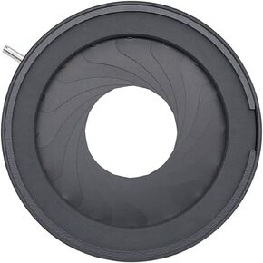 Microscope Enlarge 2.5-42mm/44mm Aperture Diameter Zoom Iris Diaphragm Aperture Condenser for Microscope Camera Lens Optical Instrument(2.5-42mm)
