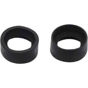 Microscope Accessories Kit 2pcs Rubber Eyepiece Eye Shield 32-37mm Eye Guards Cups for Stereo Binocular Microscope Eyepiece Cover Eyeguards Microscope Slides(32mm)
