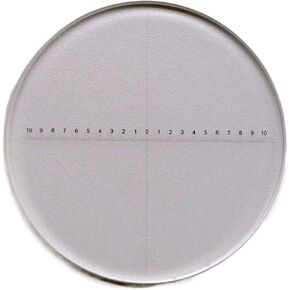 Microscope 0.1mm Inside Outside Micrometer, Cross Ruler Micrometer, Optical Glasses Reticle, for Microscope(Diameter 26mm)