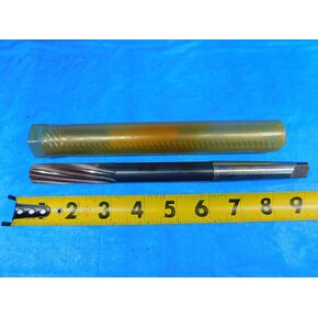 يانكي 11/16 HSS Reamer Morse Taper #2 Shank RH Pural 8 Fl Mt2 .6875 USA - JP0424AP1