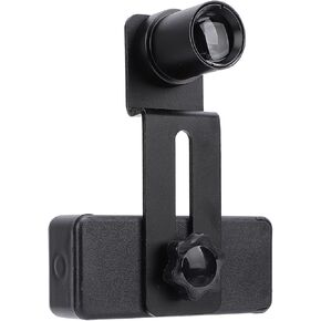 Microscope Lens Smartphone Adapter, Microscope Cellphone Camera Adapter, Built in 12.5X Microscope Eyepiece, for Smartphones with a Width of 70 to 90MM