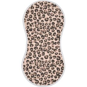 Leopard Cheetah Print Burp Cloths Baby Boys Girls Absorbent Soft Cotton Burping Cloths Rags 2 Pack