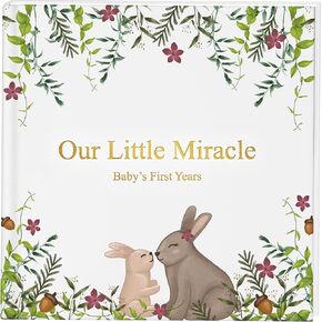 كتابنا الصغير Miracle Baby Memory ، 100 صفحة تذكار لكتاب الأطفال مع تصميم لطيف ، كتاب Baby First Sear