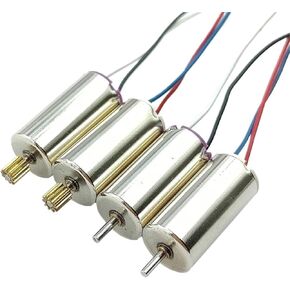 1020 Coreless Motor DC 3.7V 7.4V 53000RPM High Speed Strong Glider Foam Aircraft Model Motor Ultra-high Speed Strong Magnetic(Model C CW with 10T)