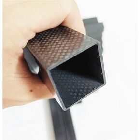 High Strength 3K Full Carbon Fiber Square Tube Plain Glossy Surface, for Sports Equipment Carbon Fiber Rectangular Tube Accessories (Color : 2PC 22X22X20MM 250MM)