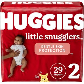 Baby Diapers Size 2, 29 Ct, Huggies Little Snugglers