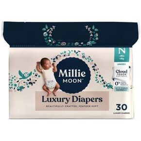 Millie Moon Luxury Disposable Diapers - (Size N and 30 Count)