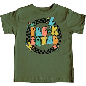 Pre-K Squad Lightning First Day of School T-Shirt Back to School 1st Day of School Outfit